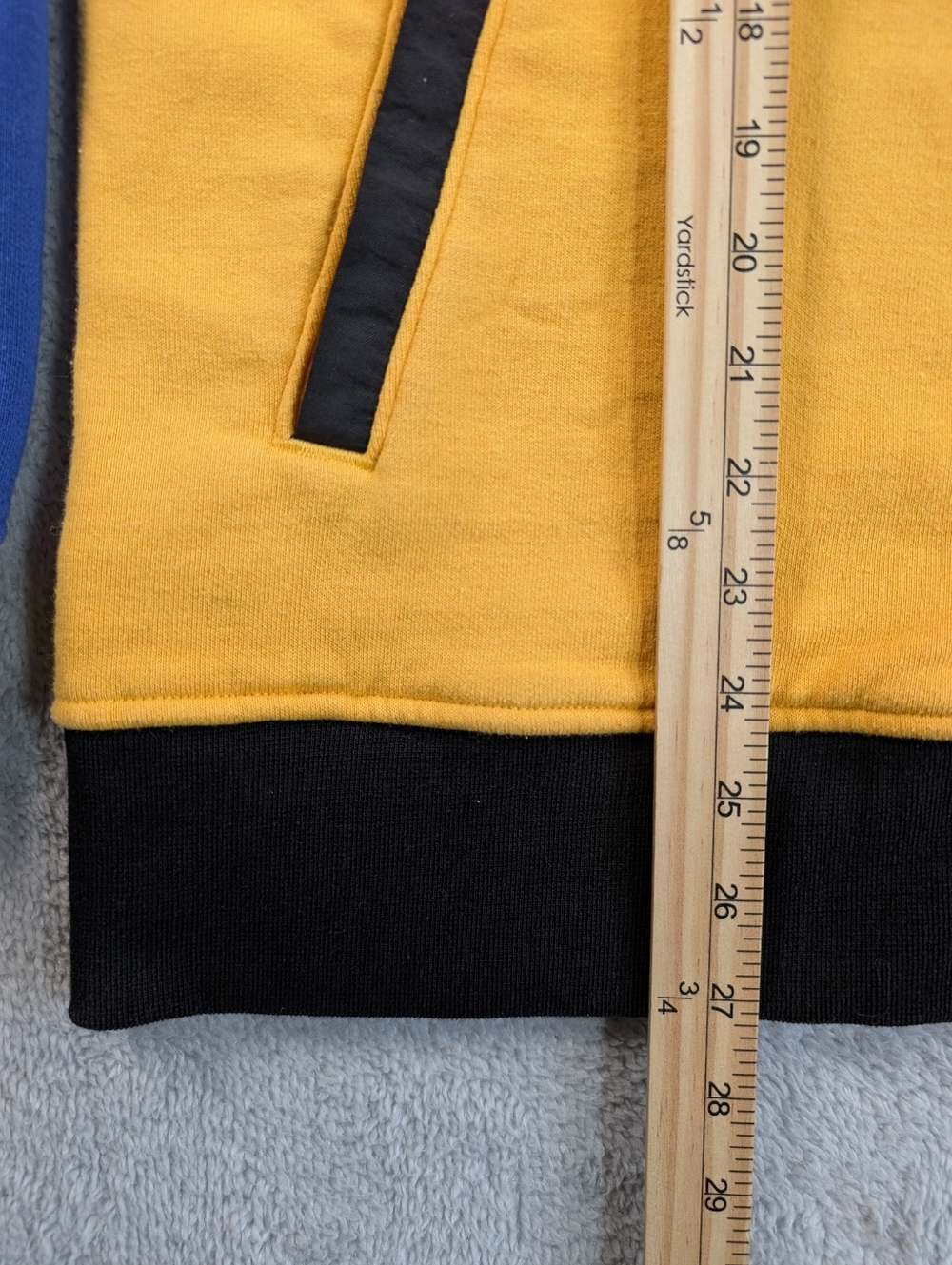 The North Face Full Zip Hoodie Mens M‎ Blue Yellow Colorblock Jacket - Picture 5 of 9